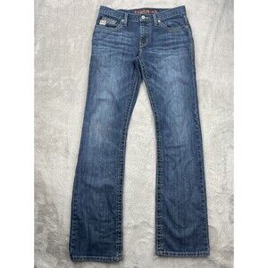 Cinch Jeans Mens 32x36 Blue Ian Bootcut Slim Western Cowboy Work Rancher Denim